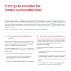 5 things to consider for a more sustainable RAN