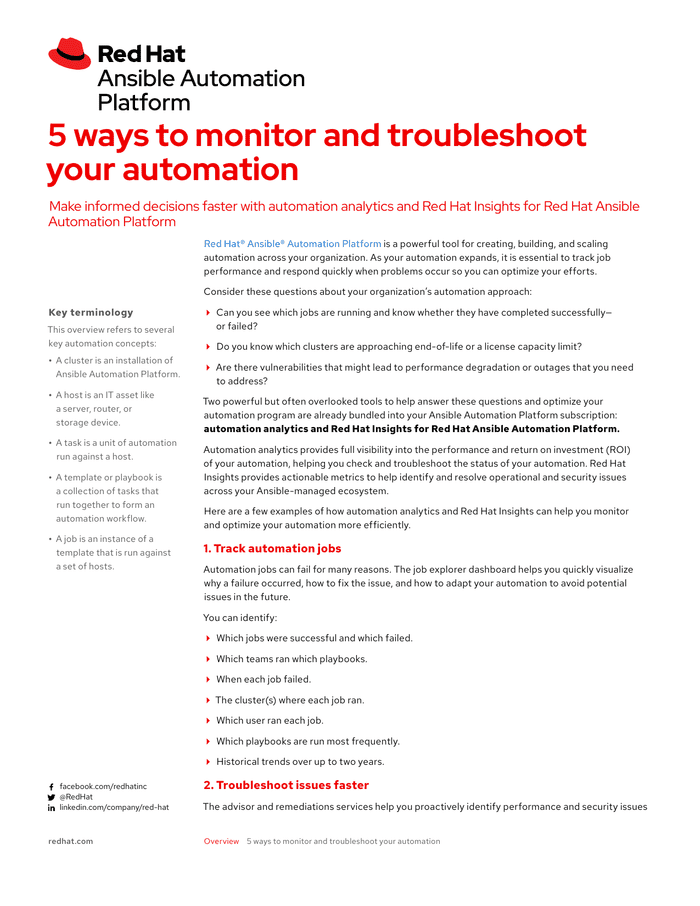 monitor and troubleshoot your automation