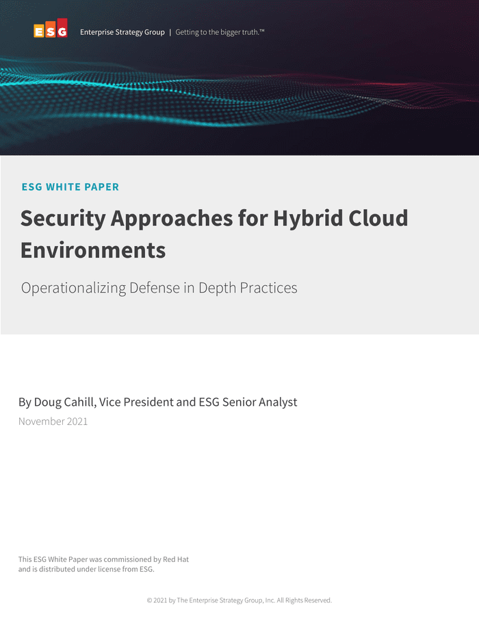 ESG: Security approaches for hybrid cloud environments