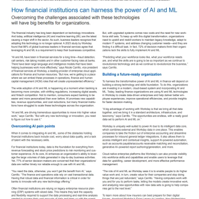 How financial institutions can harness the power of AI and ML