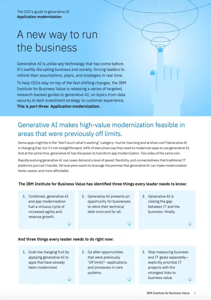 IBV - ceo-generative-ai- application-modernization