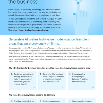 IBV - ceo-generative-ai- application-modernization