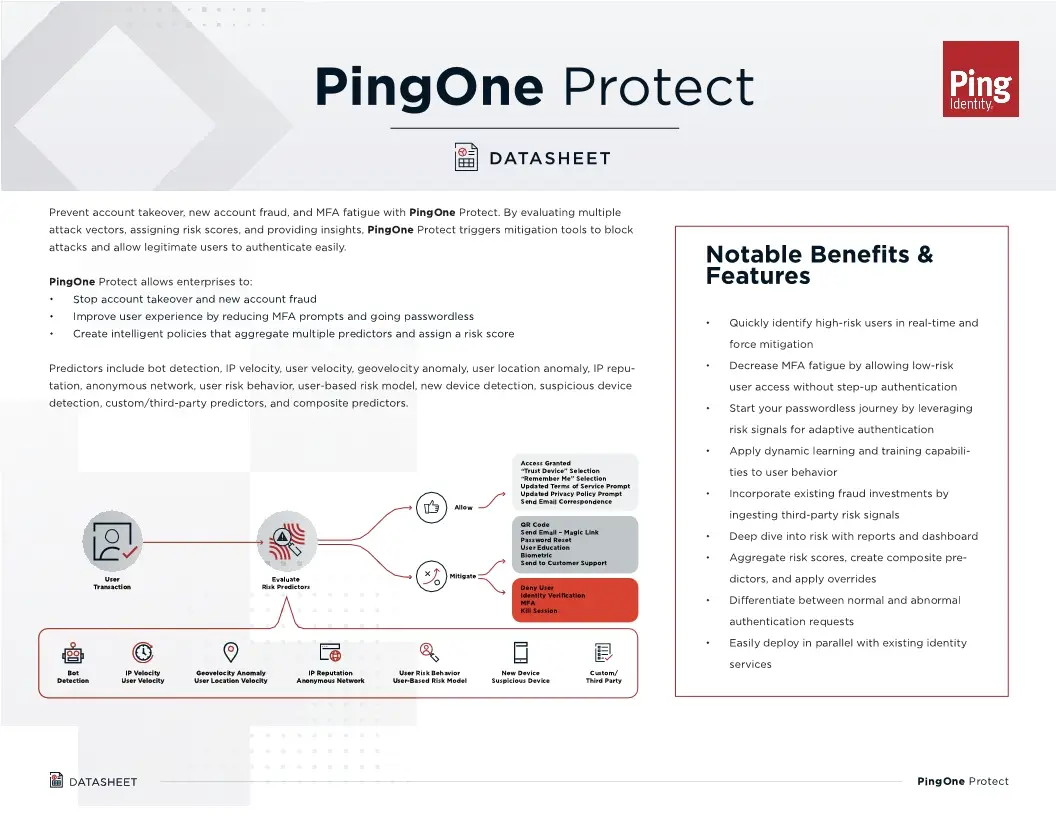 pingone-protect-datasheet