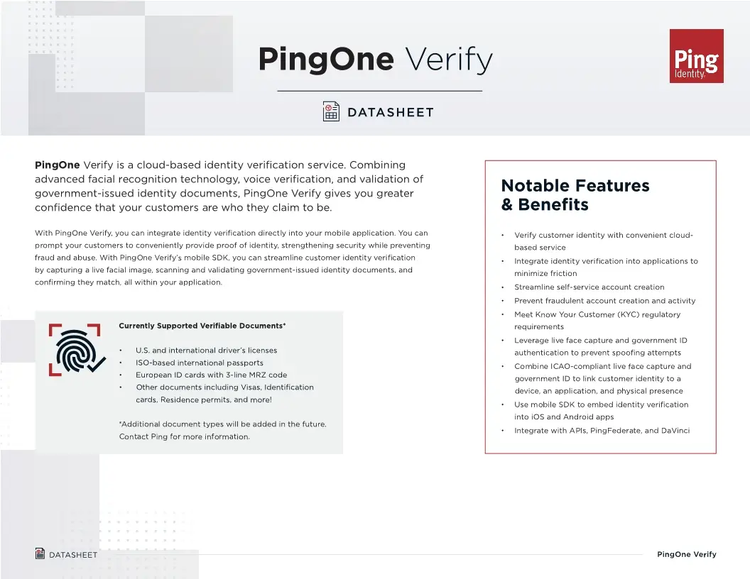 pingone-verify-datasheet