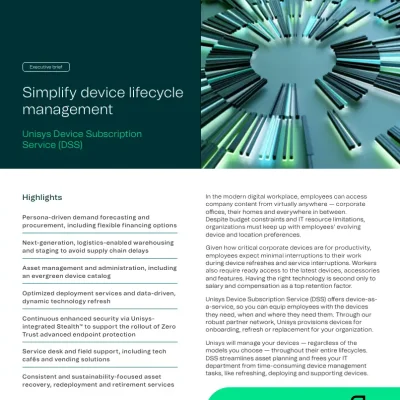 Energize your digital workforce with simplified device life cycle management