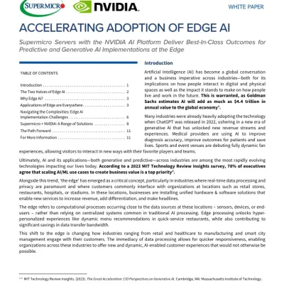 Accelerating Adoption of Edge Al