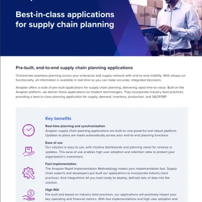 Make Supply Chain Planning Your Secret Weapon