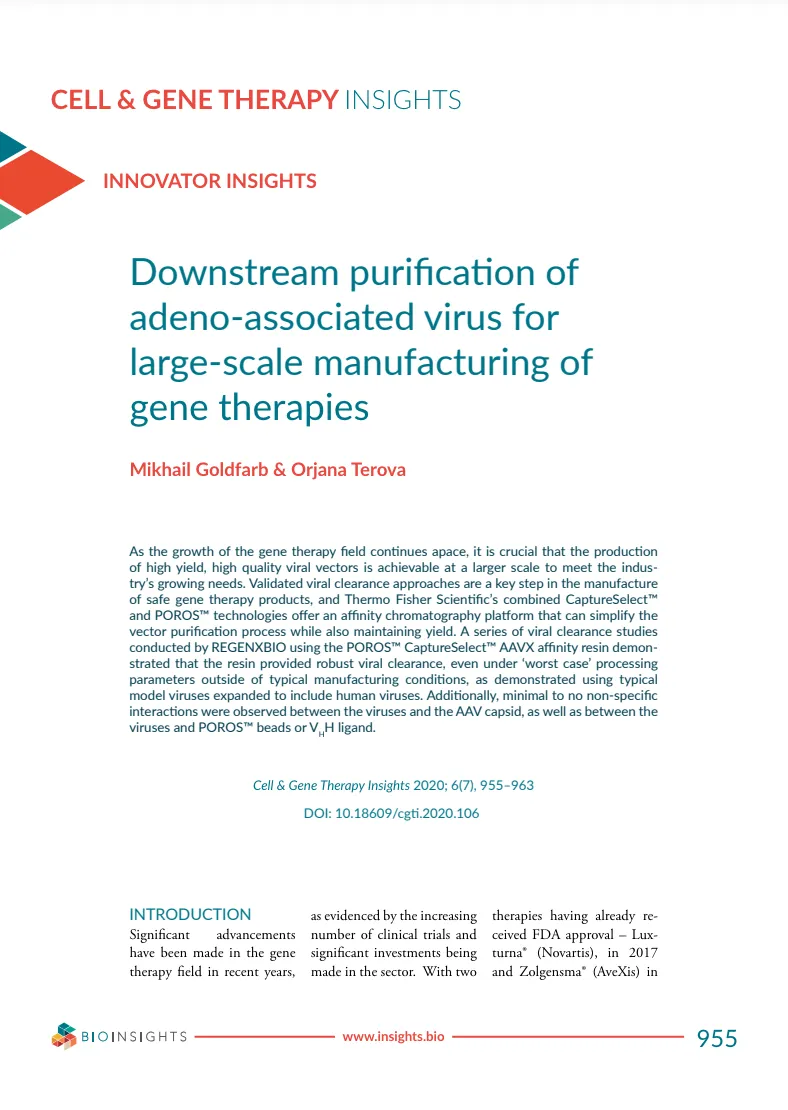 downstream-purification-of-adeno-associated-virus-for-large-scale-manufacturing-of-gene-therapies
