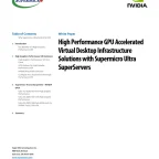 High Performance GPU Accelerated Virtual Desktop Infrastructure Solutions
