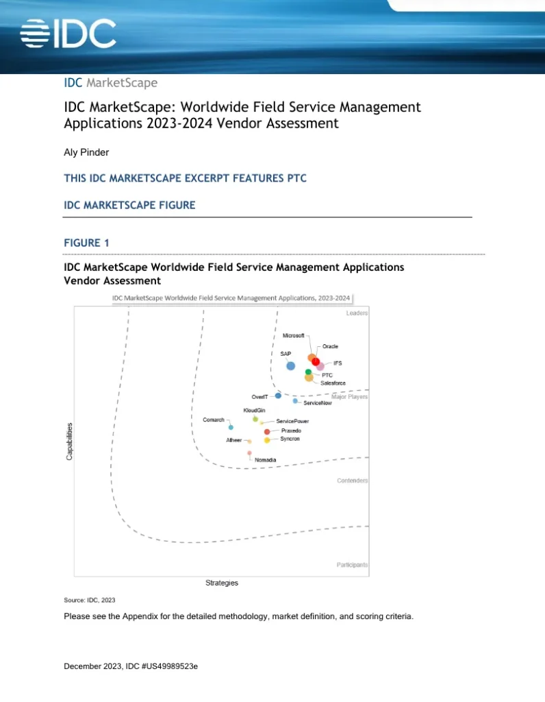 Worldwide Field Service Management Applications 2023-2024 Vendor Assessment