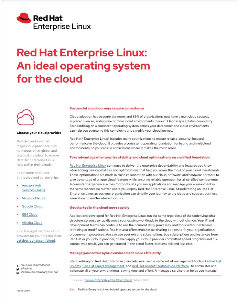 An ideal operating system for the cloud