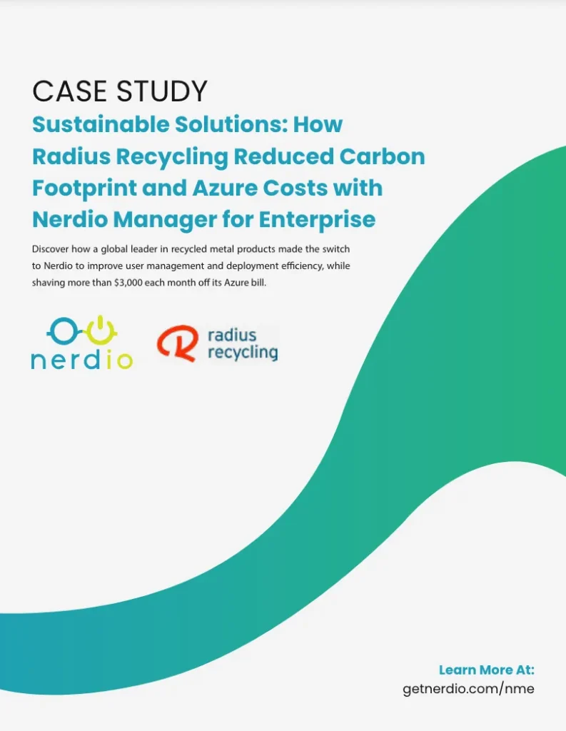 Radius Recycling & Nerdio Case Study