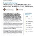 Value of Red Hat solutions versus alternatives