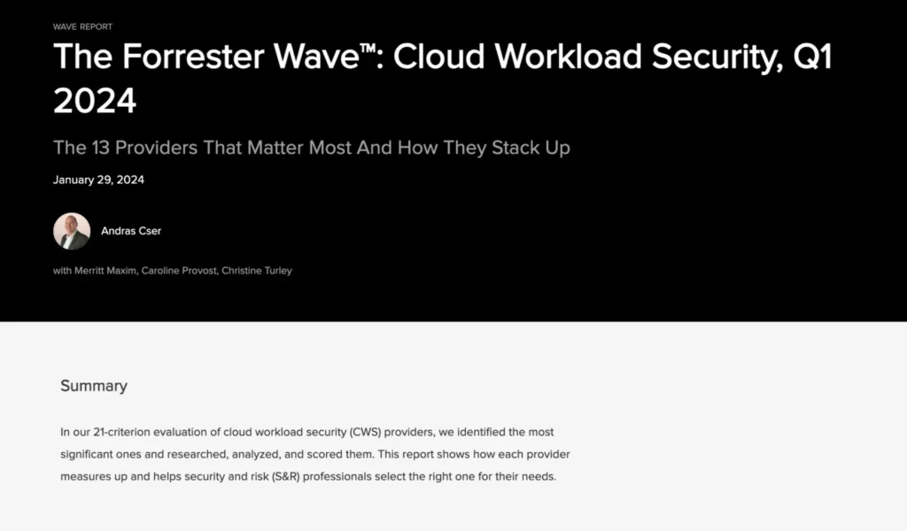 Forrester Wave Report