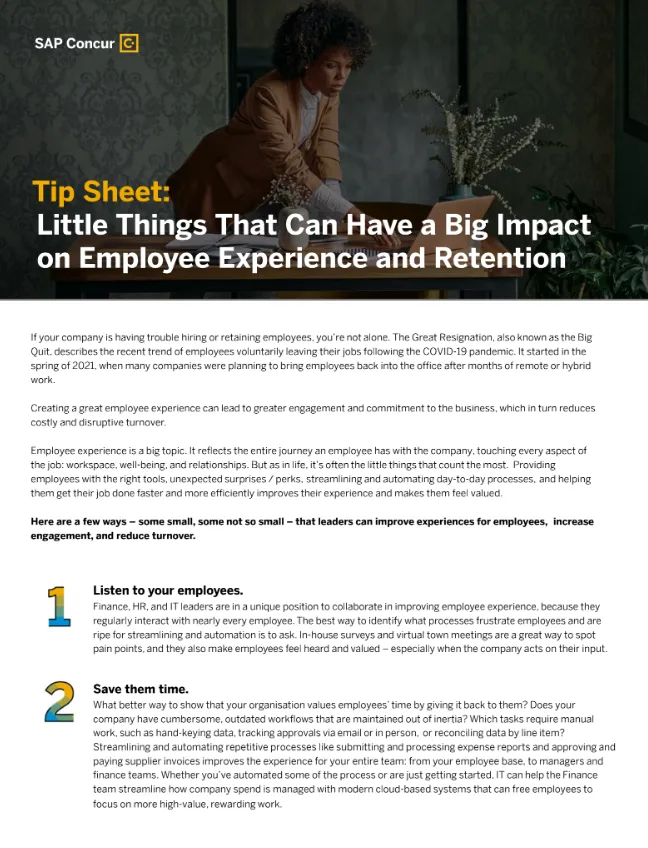 5 Little Things That Can Have a Big Impact on Employee Experience