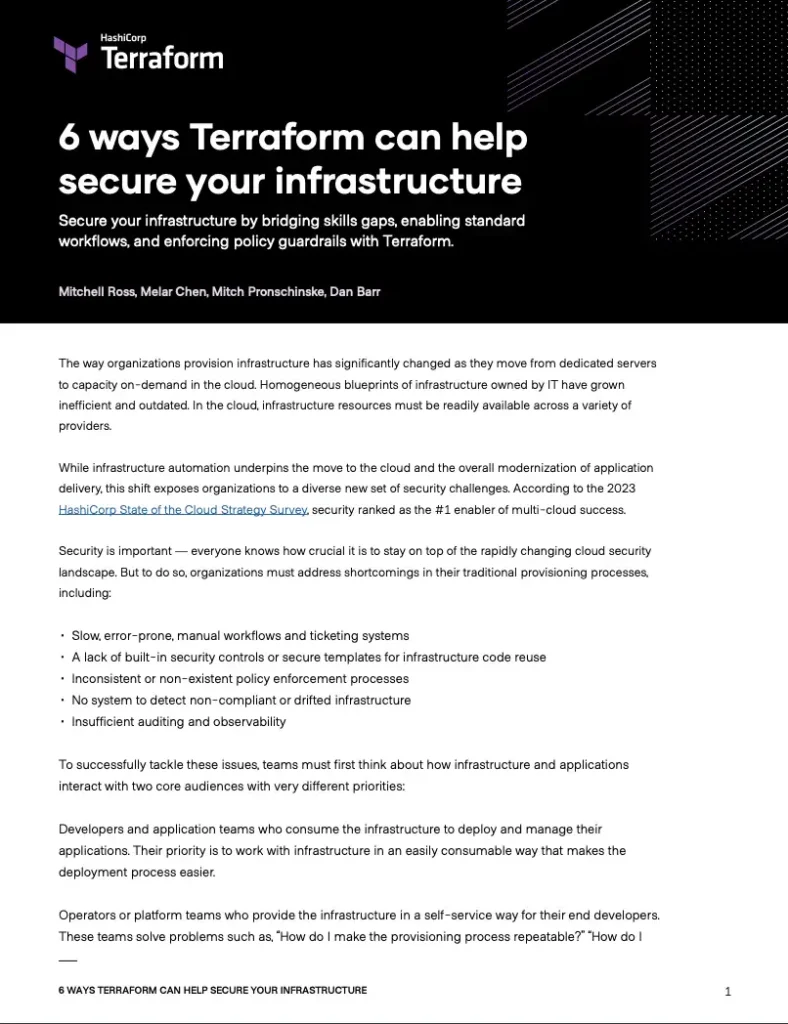 6 ways Terraform can help secure your infrastructure