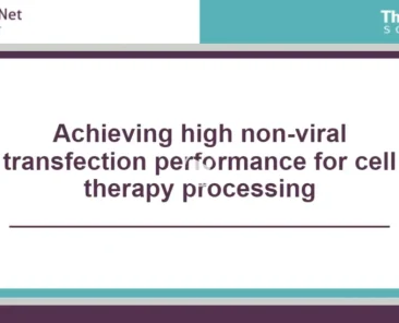 Achieving high non-viral transfection performance for cell therapy processing