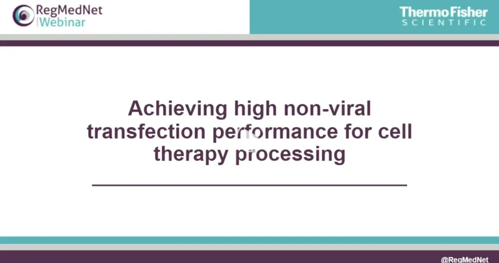 Achieving high non-viral transfection performance for cell therapy processing