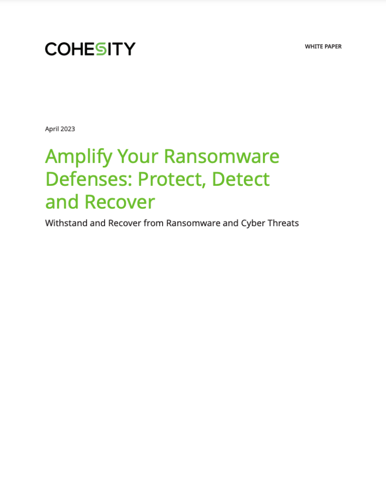 Amplify Your Ransomware Defenses: Protect, Detect and Recover