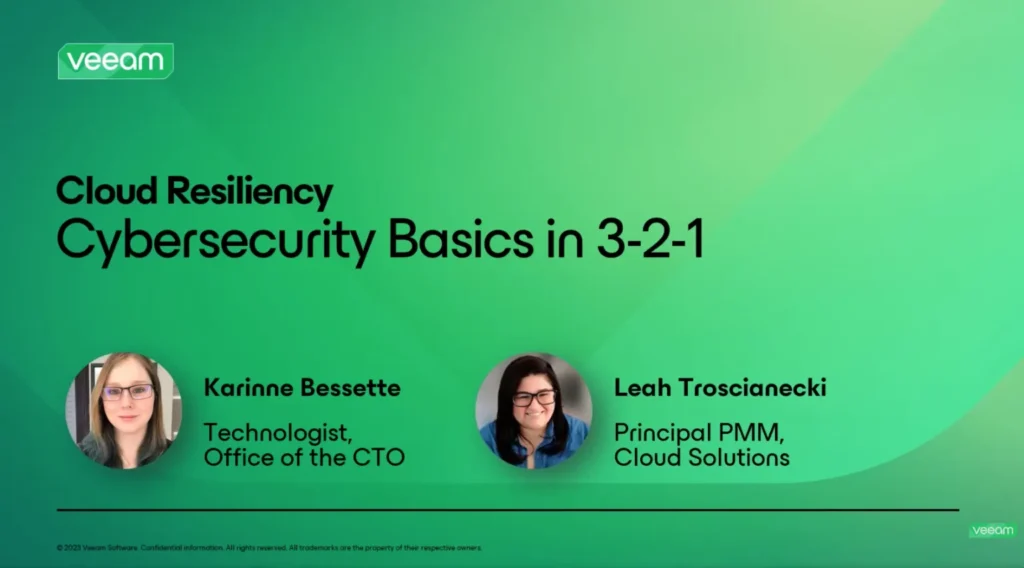 Cloud Resiliency Demo: Cybersecurity basics in 3-2-1