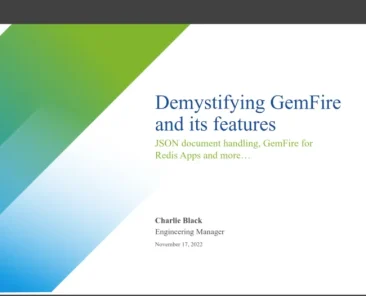 Demystifying GemFire and its Features