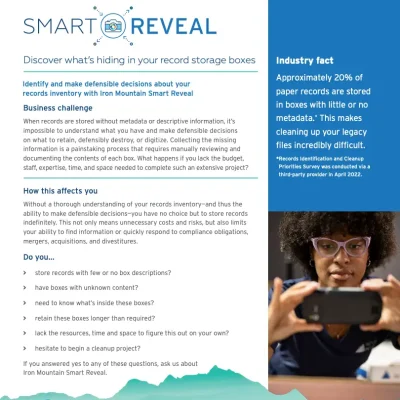 Iron Mountain Smart Reveal - Discover what’s hiding in your record storage boxes