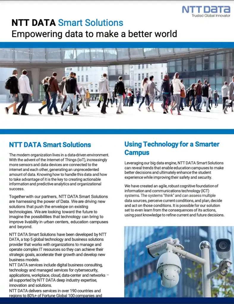 NTT DATA Smart Solutions: Empowering Data to Make a Better World