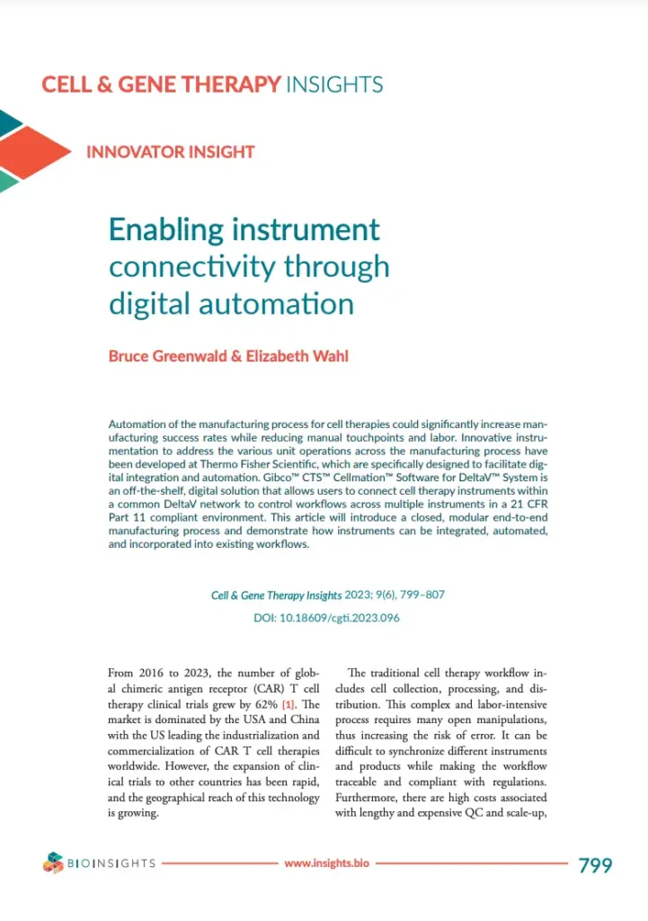 Enabling instrument connectivity through digital automation