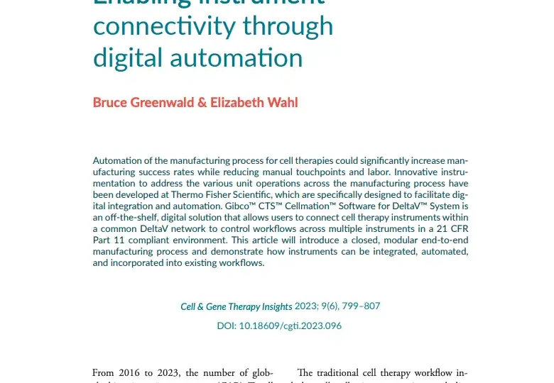 Enabling instrument connectivity through digital automation