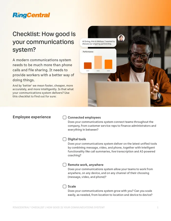 Checklist: How good is your communications system?