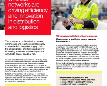 Does your distribution center have the right network connectivity to support your technology?