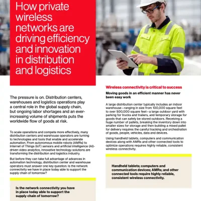 Does your distribution center have the right network connectivity to support your technology?