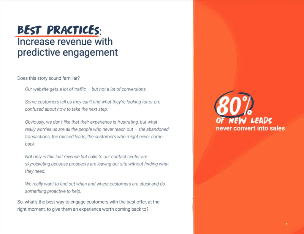 INCREASE REVENUE WITH PREDICTIVE ENGAGEMENT