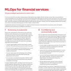 MLOps for financial services