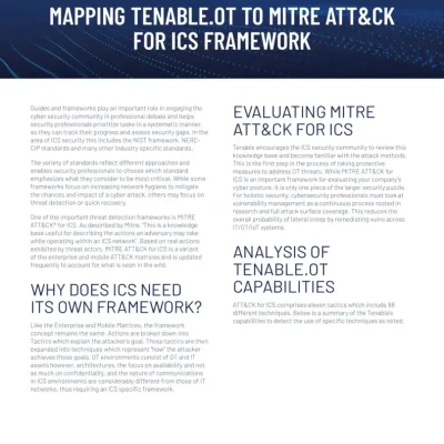 MITRE ATT&CK For ICS - Tenable’s Take