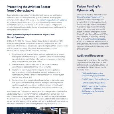 Protecting The Aviation Sector From Cyberattacks