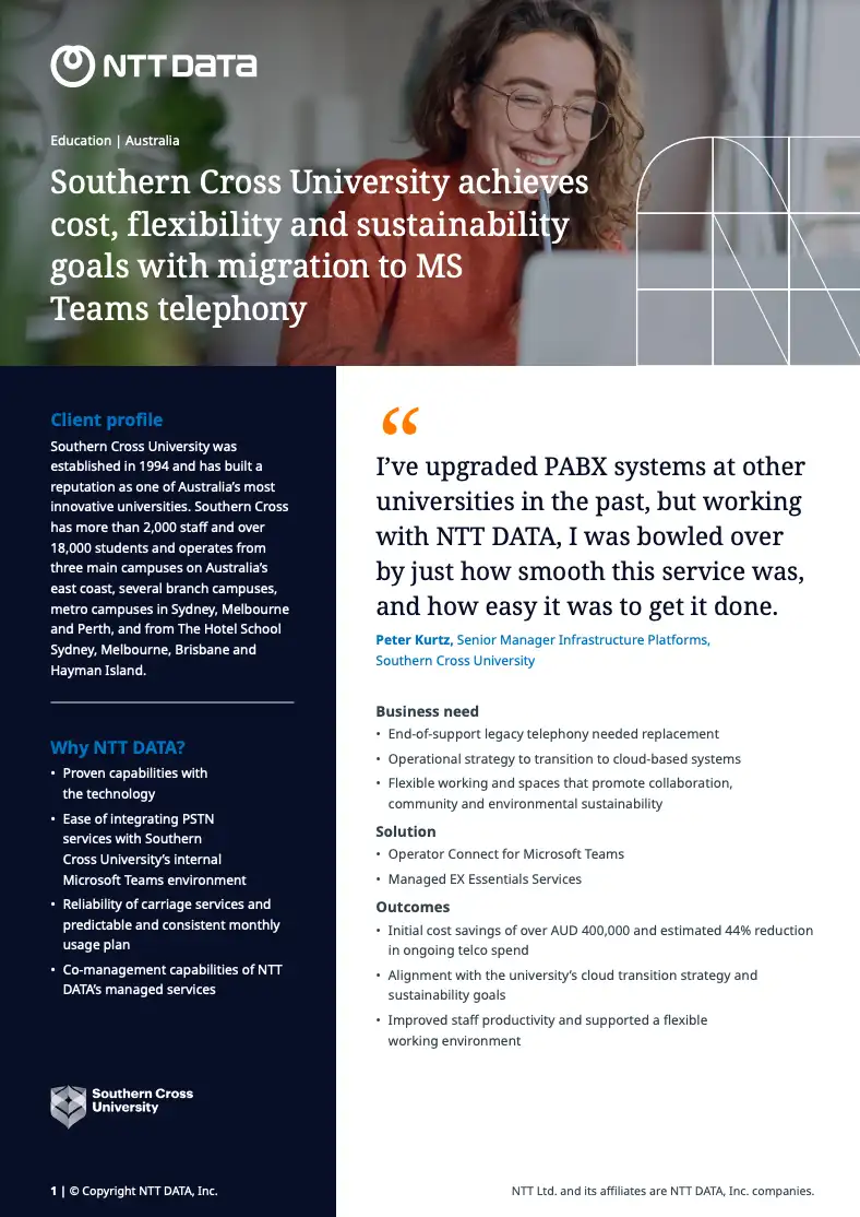 southern-cross-university-achieves-cost-flexibility-and-sustainability-goals-with-migration-to-ms-teams-telephony
