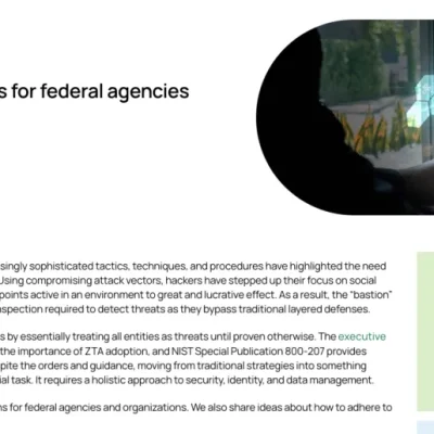 What Zero Trust Means for Federal Agencies