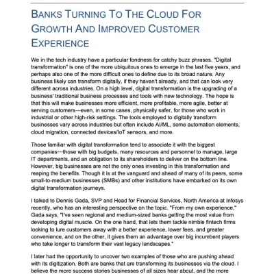 Cloud-first, resilient, and ready to serve