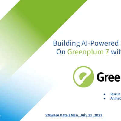 Building Al-Powered Search Applications on VMware Greenplum Data Warehouse with pgvector