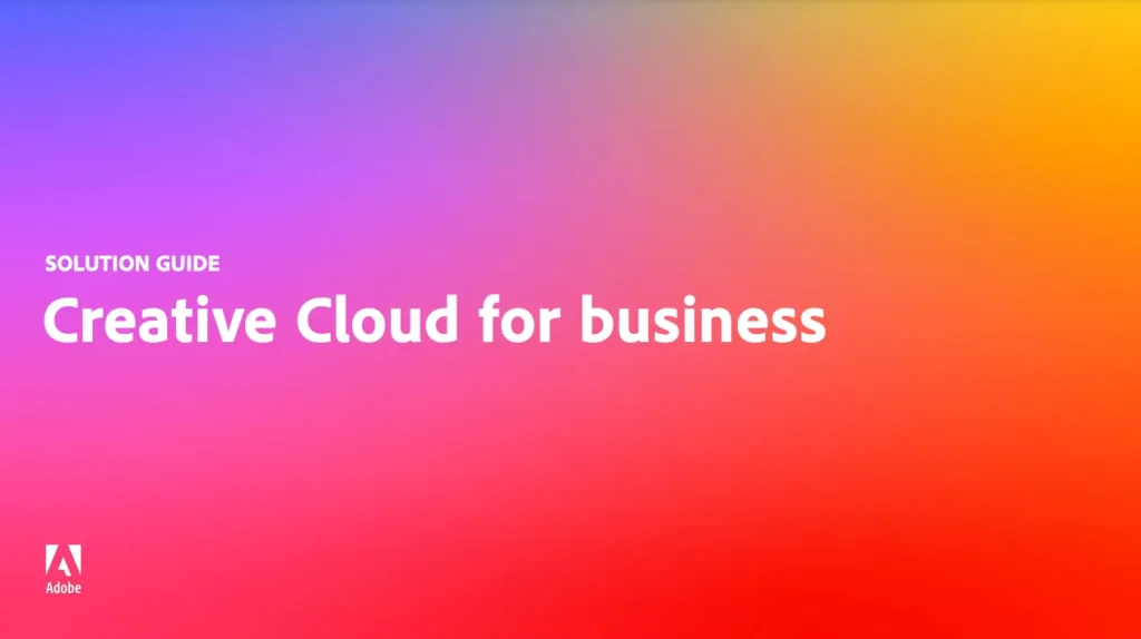 Creative Cloud for business