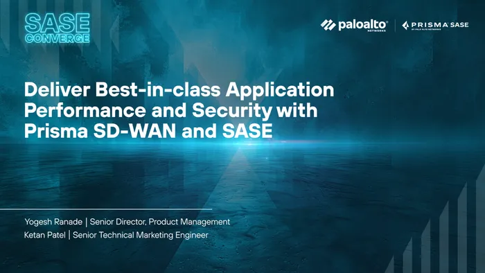Deliver Best-in-Class Application Performance and Security with Prisma® SD-WAN and SASE