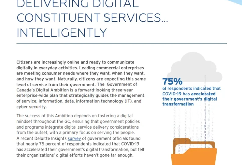 Delivering digital constituent services - Intelligently