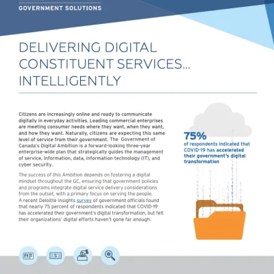 Delivering digital constituent services - Intelligently