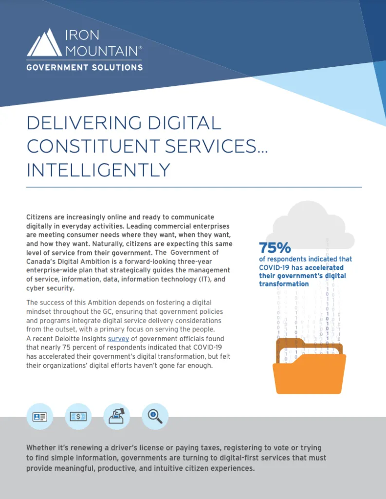 Delivering digital constituent services - Intelligently