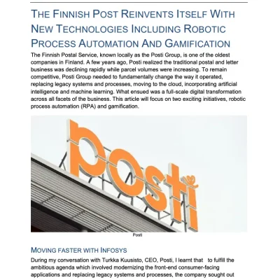 Finnish Posti Group Ltd. — Track. Adapt. Reinvent.