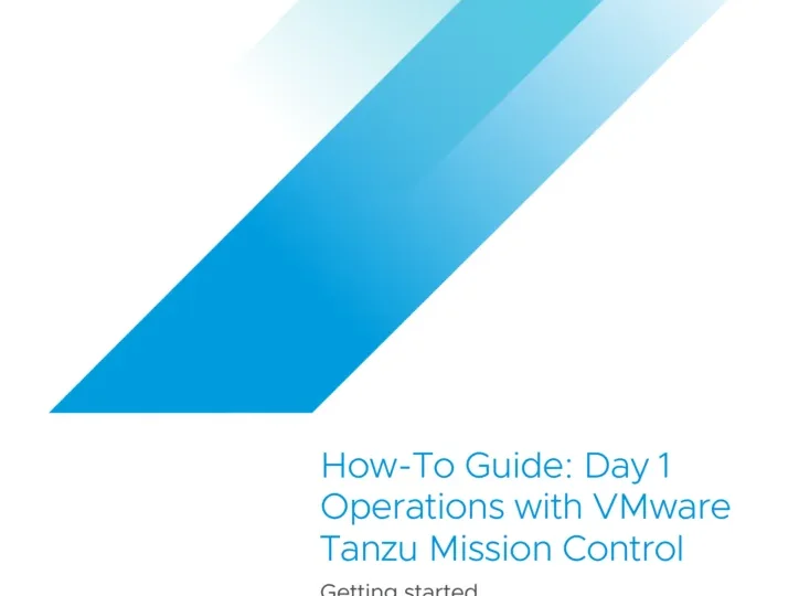 Recommendations for day-1 Kubernetes fleet operations with Tanzu Mission Control