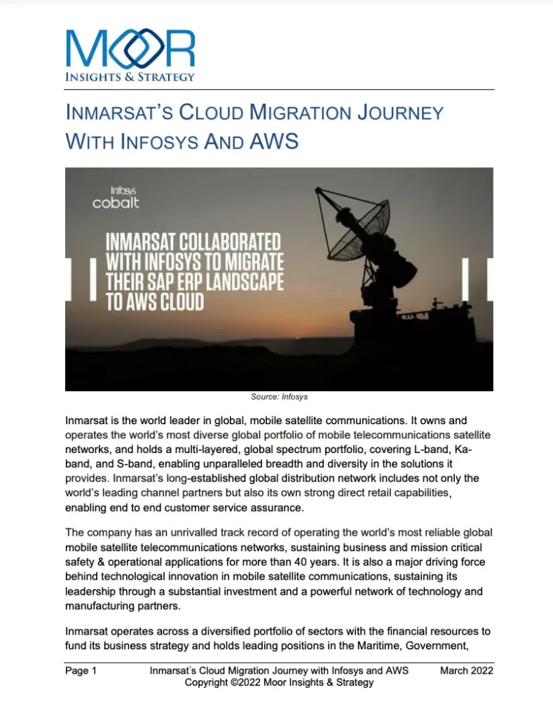 Inmarsat and AWS - Safe Passage to the Cloud