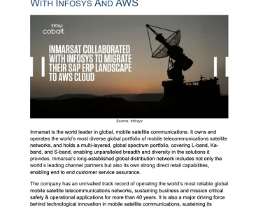 Inmarsat and AWS - Safe Passage to the Cloud