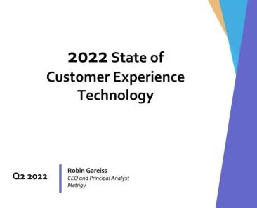 2022 State of Customer Experience Technology